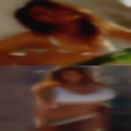 Mustangs woman pond nude lying